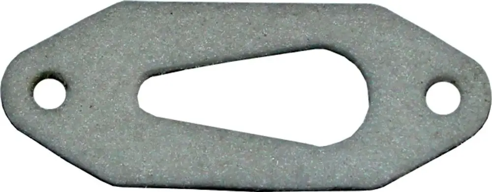 Flachdichtung in ovaler Form mit zwei Befestigungslöchern; häufige Verwendung bei Zündelektroden, beispielsweise in Geräten der Marke Wolf.